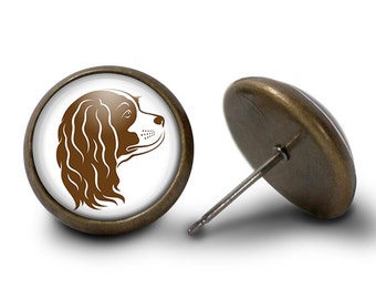 Cavalier King Charles Spaniel Dog Earrings (Lifetime Guarantee) E1922