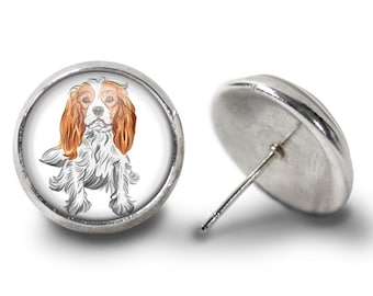 Cavalier King Charles Spaniel Earrings Dog Earrings (Lifetime Guarantee) E1921