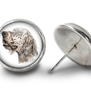 English Setter Dog Earrings (Lifetime Guarantee) E1926
