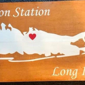 Long Island Sign; custom town