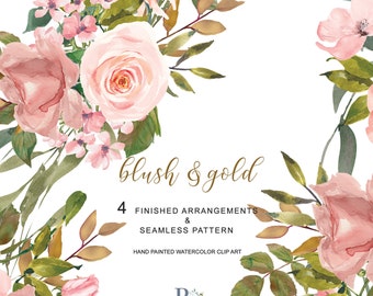 watercolor flowers etsy