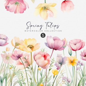 imágenes prediseñadas de tulipanes de acuarela - ramo floral de primavera - imágenes prediseñadas de boda - imágenes prediseñadas prefabricadas - imágenes prediseñadas de flores rosas - imágenes prediseñadas de primavera png - jardín