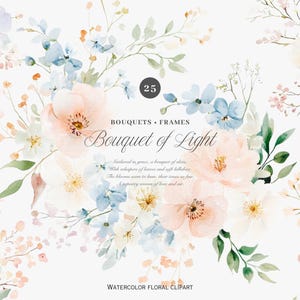 weiche Blumen - Pastell Blumen - Blumen Dekor - Hochzeit Clipart - romantische Blüten - Vintage Blumen - blush Töne png