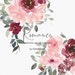 Romance* Watercolor Blush and Burgundy Floral Clipart Collection Arrangements and Individual Elements Wedding Decor PNG #S35 