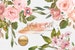 Blush and Gold* Floral Clipart Watercolor Roses Clipart Bouquet Separate Elements Seamless Pattern Wedding Decor #P28a 