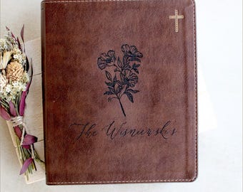 Personalized Last Name NIV Bible | Custom Christian Wedding Guestbook
