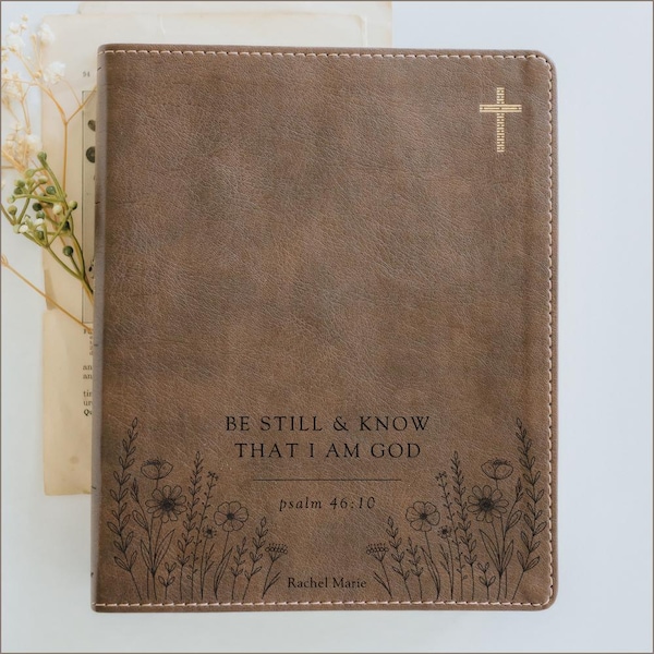 Personalized Wildflower NIV Journaling Bible | Custom Name and Verse