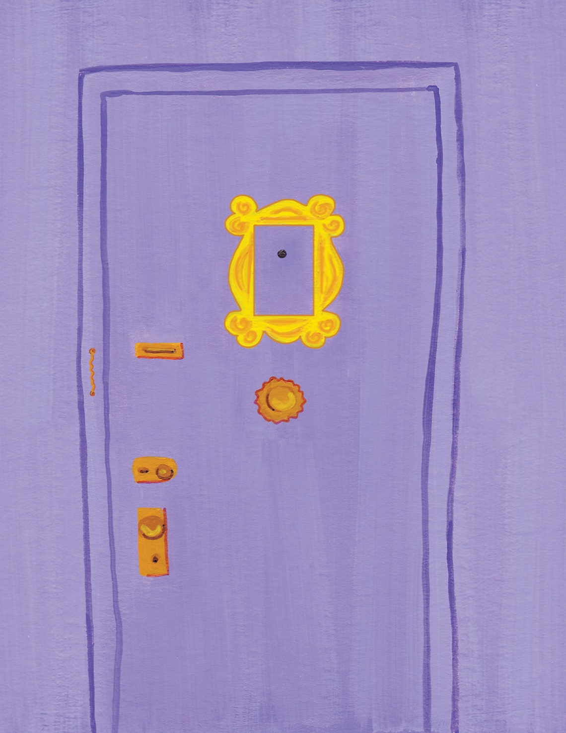 Friends Purple Door Greeting Card Etsy