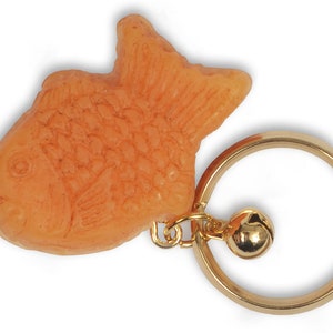 Taiyaki Keychain - Japanese Phone Bag Charm - Anime Food - Japanese Wagashi Sweets Fake Food