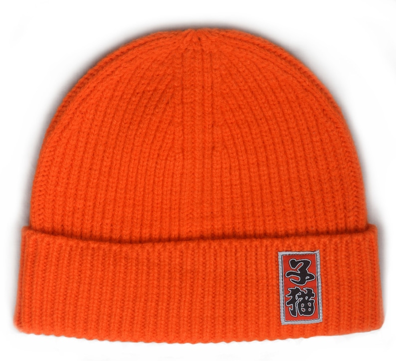 Trawler fisherman style Beanie Orange