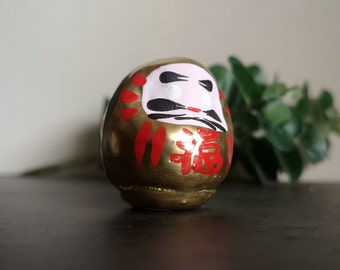 Mini Japanese Daruma Doll - 4.5cm - Gold