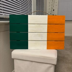 Distressed Irish Pallet Flag/ Flag of Ireland/ Irish Flag /Wooden Pallet Flag/ Rustic Home Decor/ Irish Pride