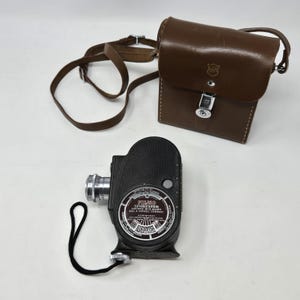 Bell & Howell Vintage Filmo Sportster Double Run Eight Movie Camera ~ Mid Century Home Movies