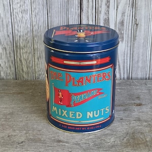 Vintage Planters Peanut Tin - Etsy