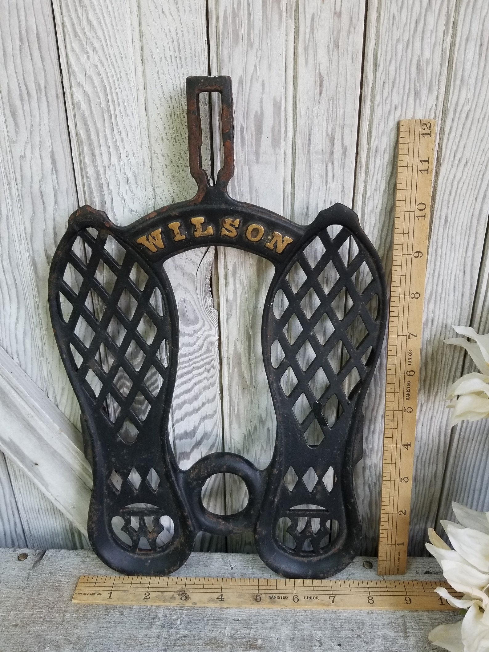 Antique Cast Iron Wilson Treadle Sewing Machine Foot Pedal Etsy