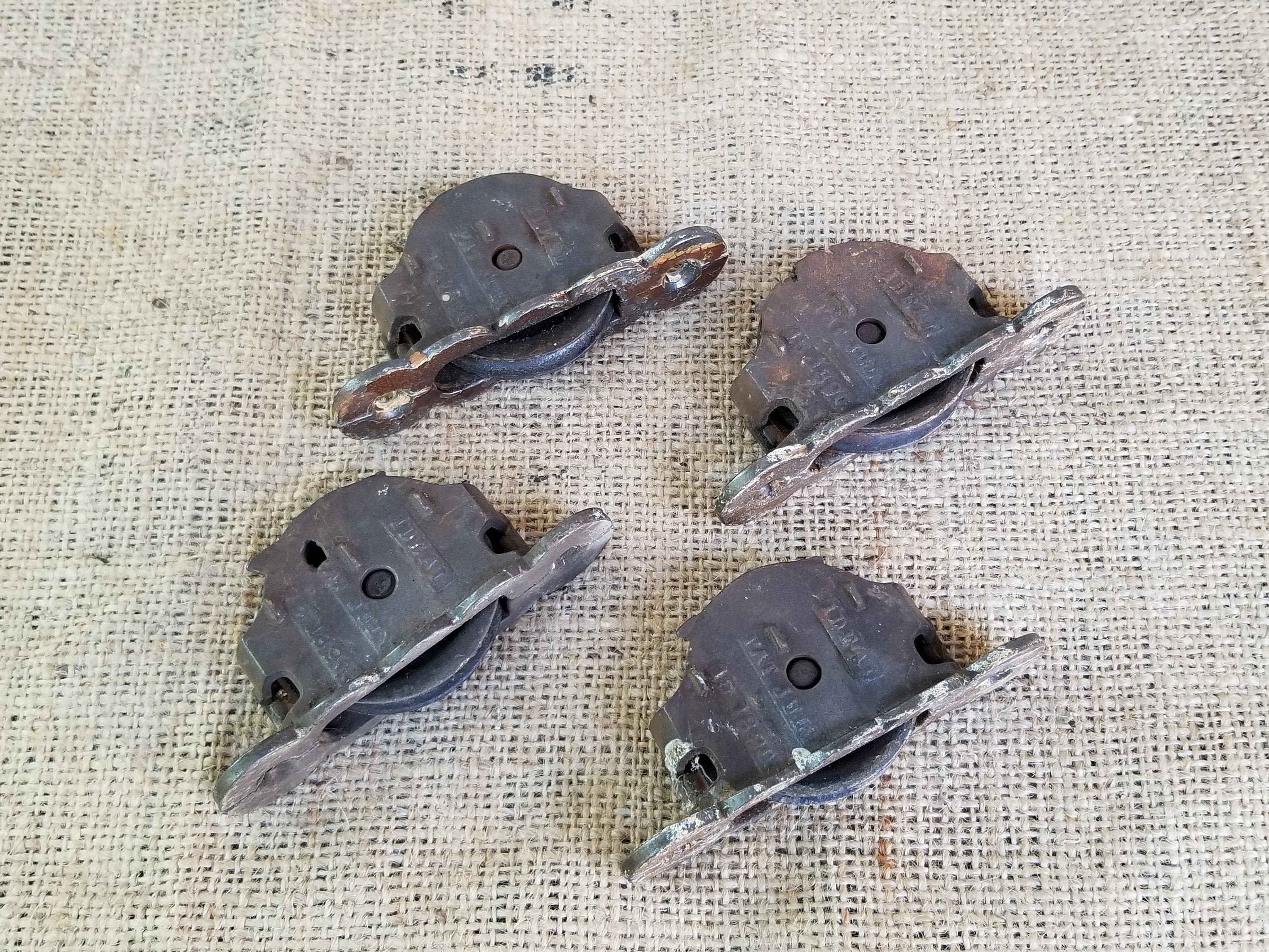 VINTAGE ANTIQUE WINDOW SASH PULLEY WEIGHTS ROLLERS