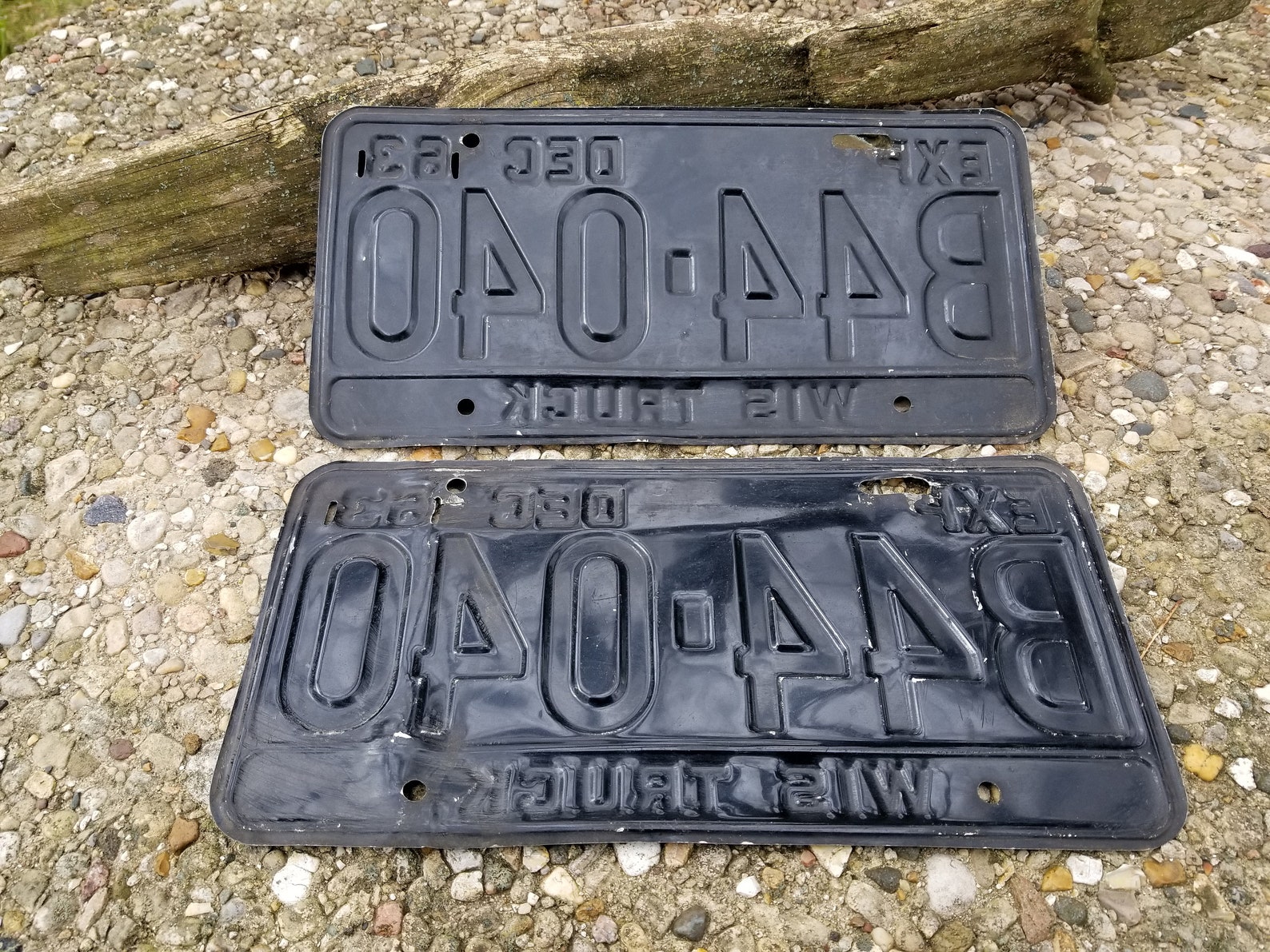 1963 Wisconsin License Plates Wisconsin Truck Plates Etsy