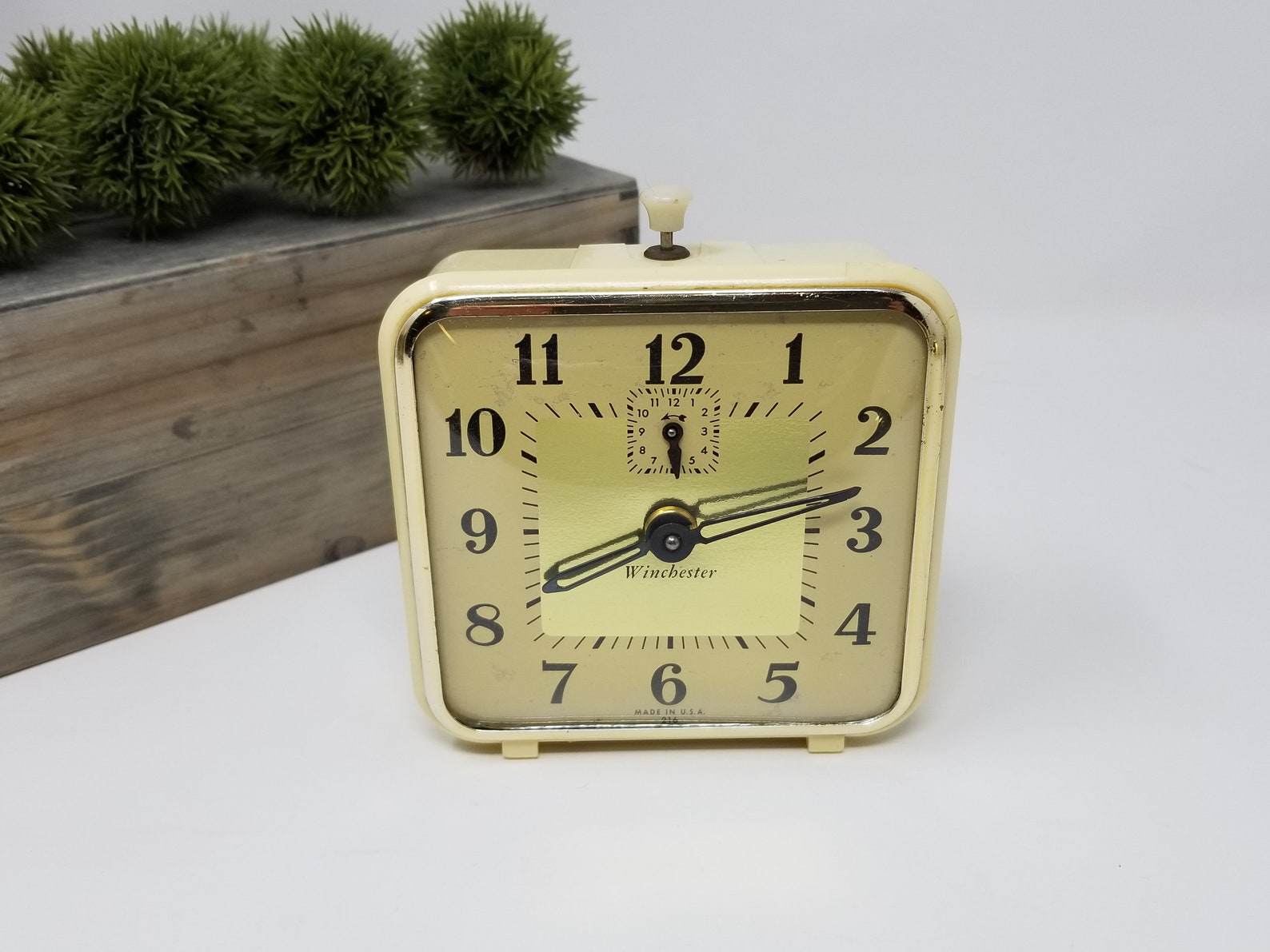 Vintage Winchester Alarm Clock Made in USA Winchester Etsy