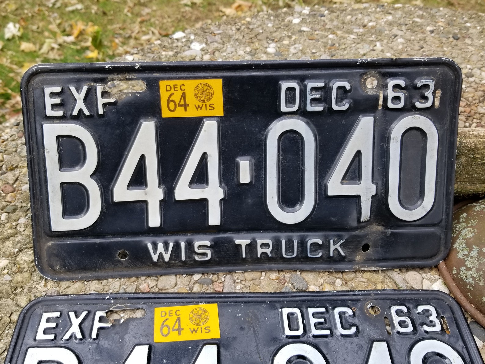 1963 Wisconsin License Plates Wisconsin Truck Plates Etsy