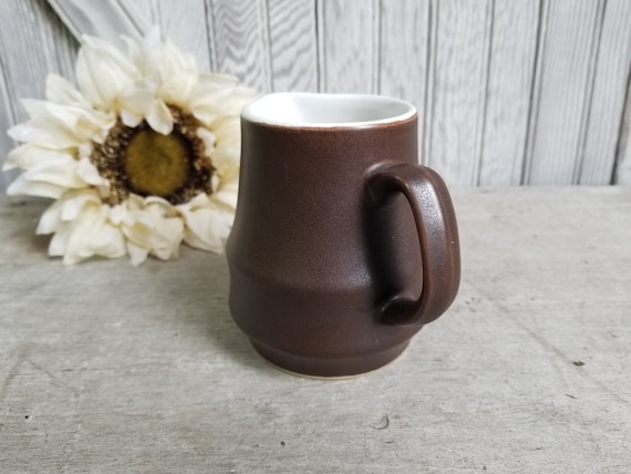 Vintage 1970s Casual Ceram Japan Electra Brown Stoneware
