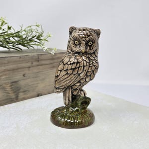 Vintage Ceramic Owl Figurine ~ Mid Century Owl Décor