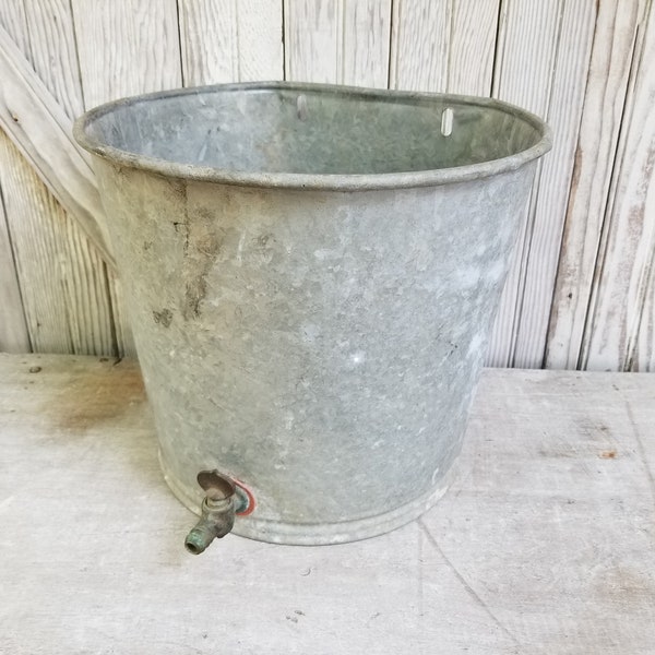 Galvanized Bucket Etsy
