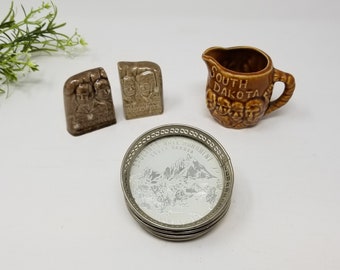 Vintage South Dakota Mementos ~ Badlands National Monument ~ Mt. Rushmore Souvenirs