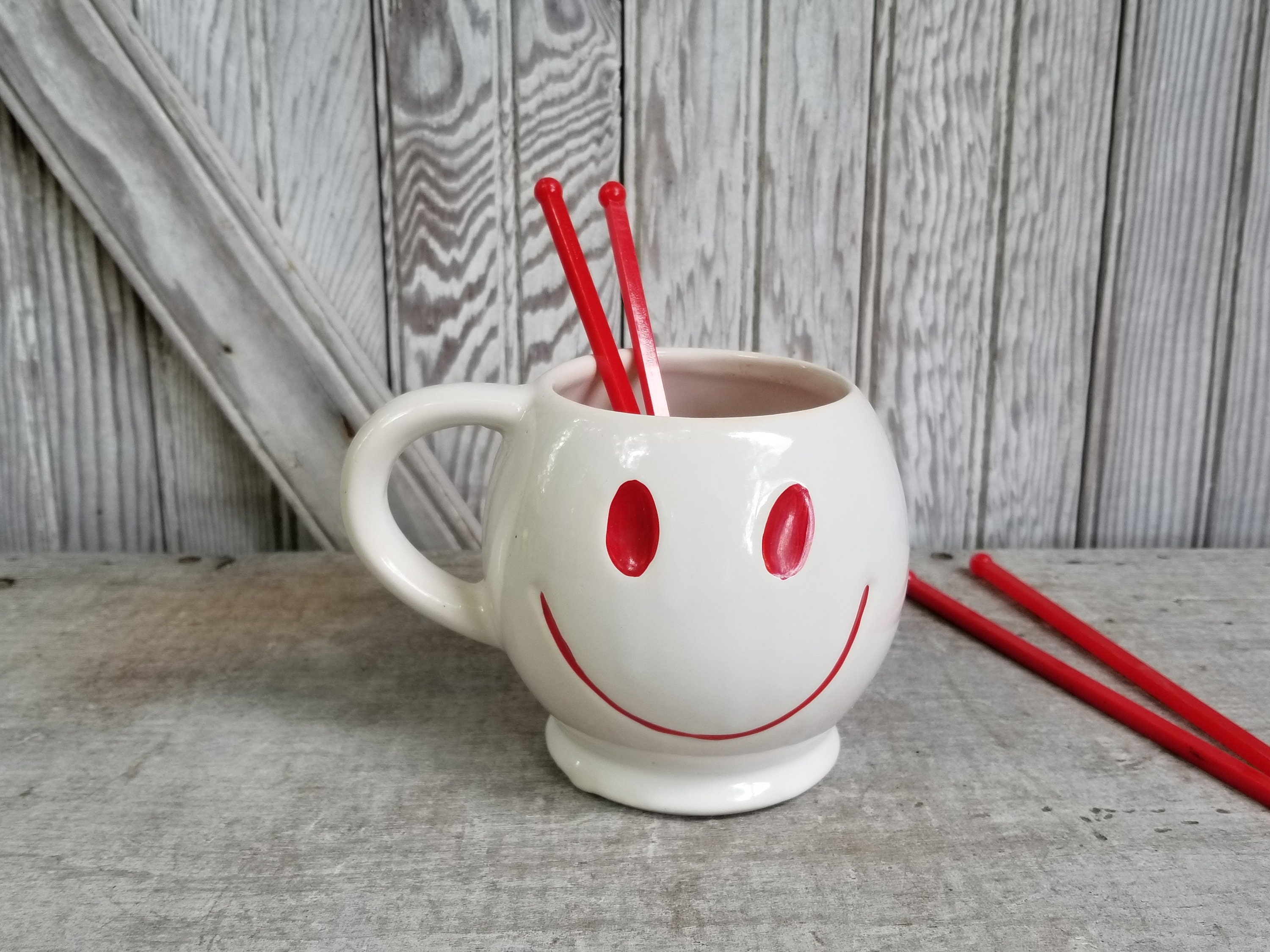 Purple Smiley Face Coffee Mug for Sale by evahart28