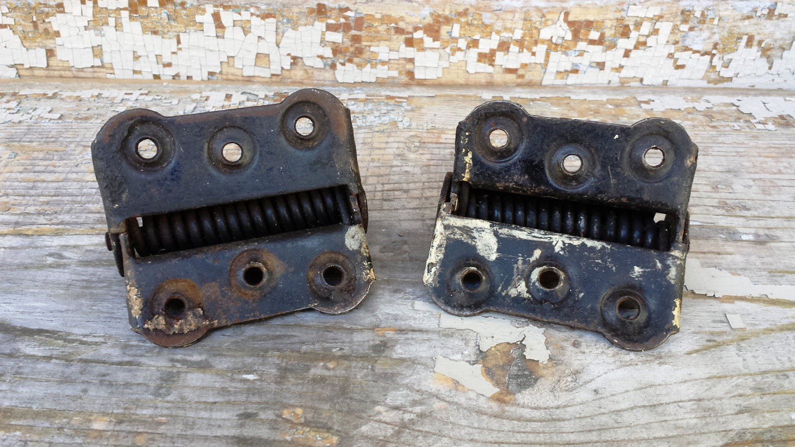 Vintage Screen Door Hinges Spring Loaded Hinge Restoration Etsy