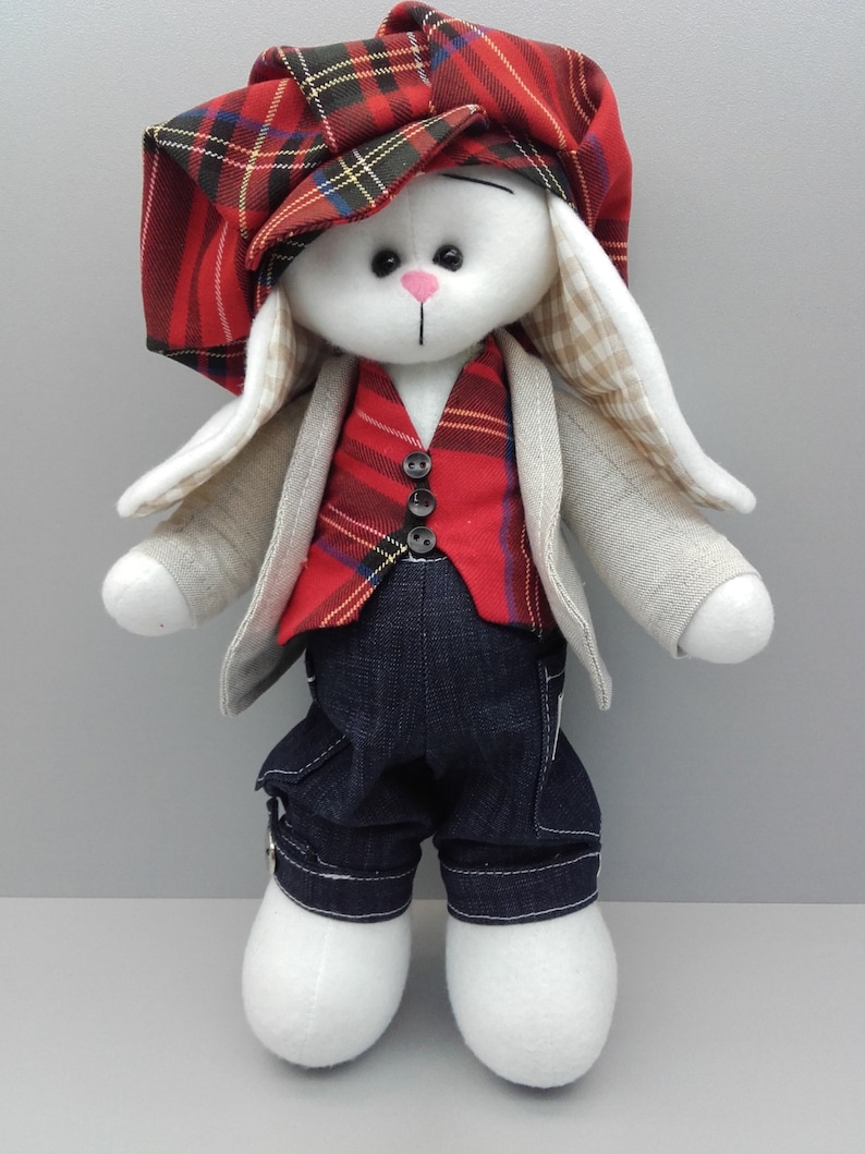 Bunny doll handmade Long Eared Bunny Doll Rabbit Art Doll | Etsy
