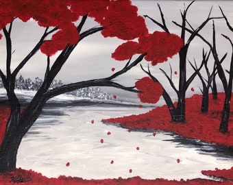 Art Print Winter Pond