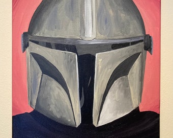Mandalorian Acrylic Painting
