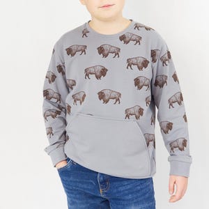 Teens & Kids Sweatshirt Sewing Pattern PDF Pullover with Pocket Easy to Sew Loungewear