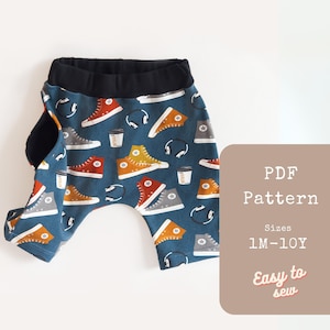 Harem Shorts Pattern | Boys Shorts Pattern | Kids Shorts Pattern | Boys Sewing Pattern PDF |  Toddler Sewing Patterns | Beginners Pattern