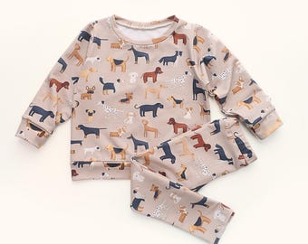 Easy PDF Sewing Pattern for Kids Sweatshirt & Leggings Set – Girls and Baby Clothes Pattern