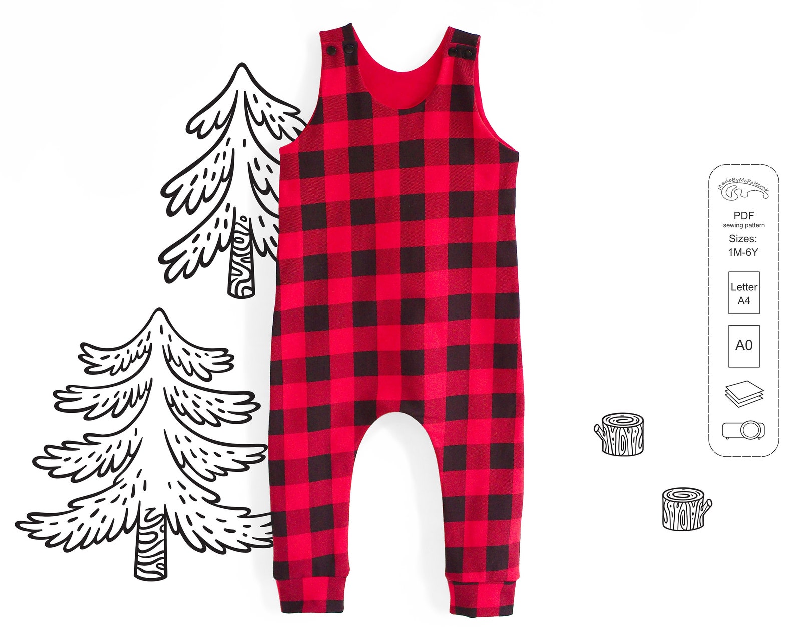 Romper Sewing Pattern PDF Baby Romper Pattern PDF Kids - Etsy