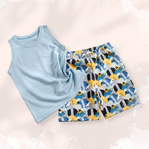 Tank Top and Shorts PDF Sewing Pattern Sewing Patterns From 1 Month to 10 Years Instant Download Sewing Pattern Etsy Canada