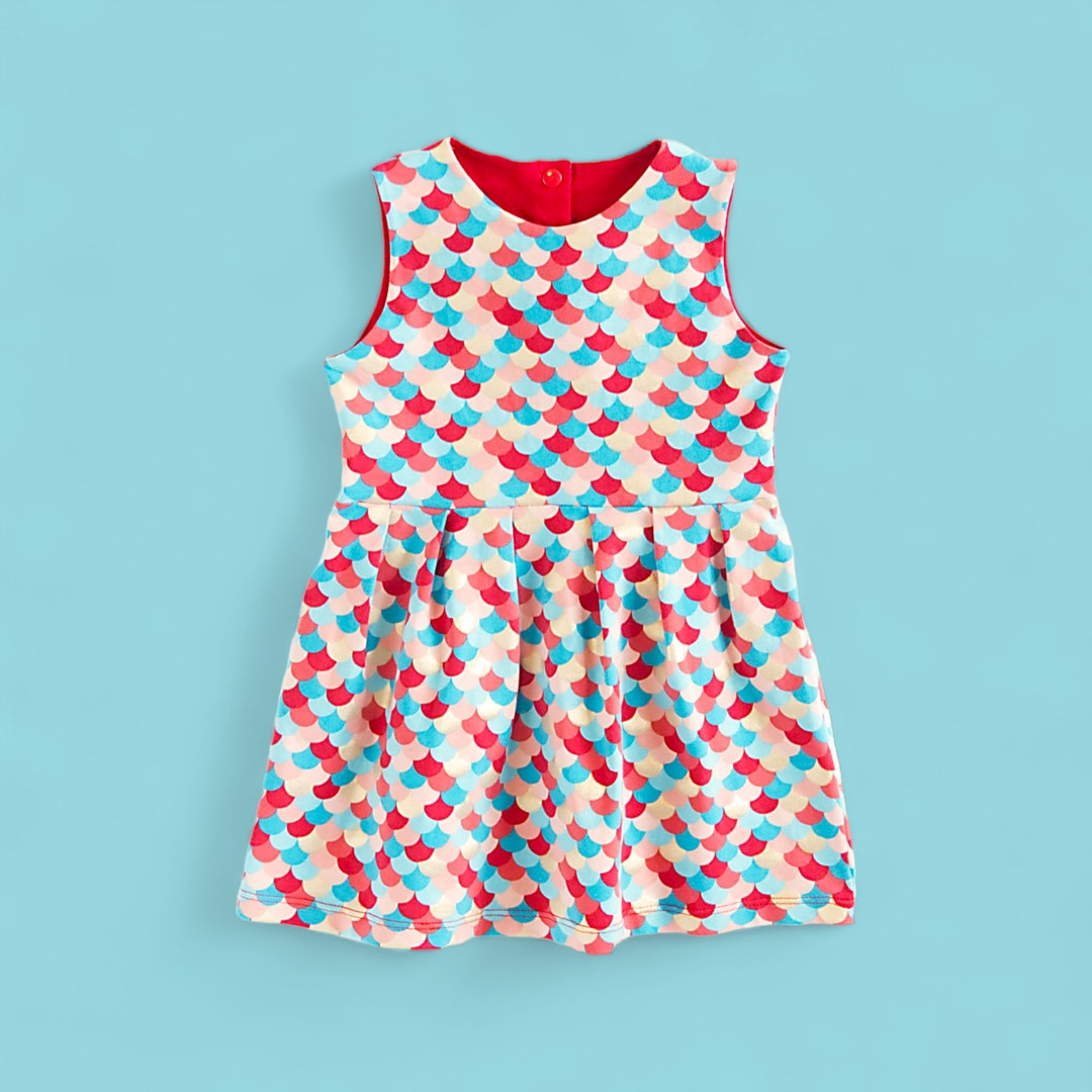 Easy Baby Girl Dress Pattern, Jersey, Muslin, Linen Dress Pattern