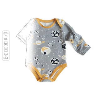 Baby bodysuit pattern pdf, baby pattern