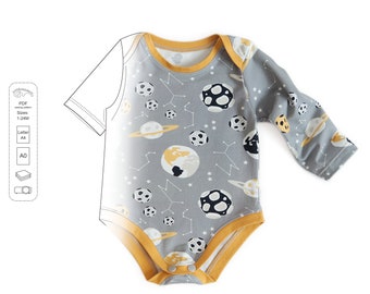 Baby bodysuit pattern pdf, baby pattern