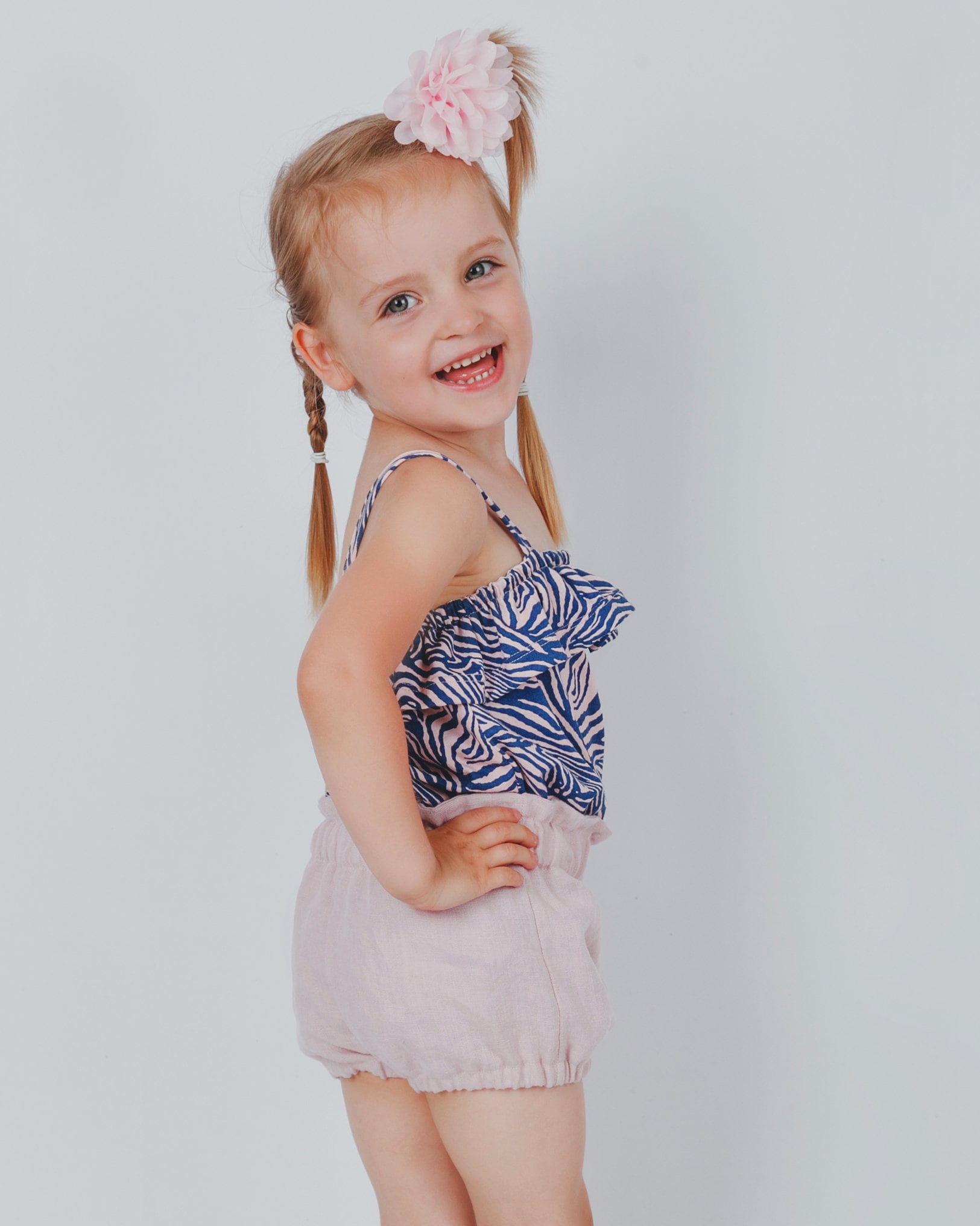 Babies and girls boho dress sewing pattern, top pattern, linen dress