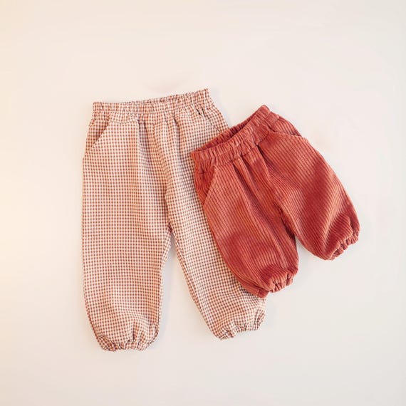 Kids Balloon Pants Pattern for Beginners Toddler Sweatpants Pattern PDF Barrel Pant Clothing Idea Baby Sewing Patterns and Tutorials