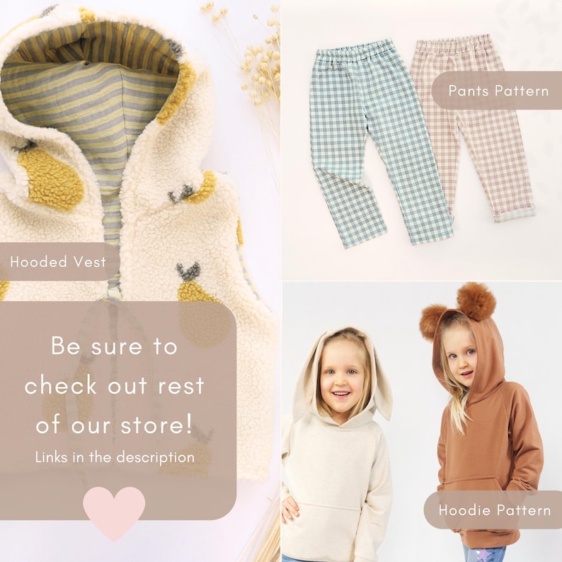 Baby Romper Sewing Pattern for Beginner Toddler Overalls Patterns Set Summer Baby Outfit matching Girl Boy Dungaree Project to Sew PDF Guide image 17