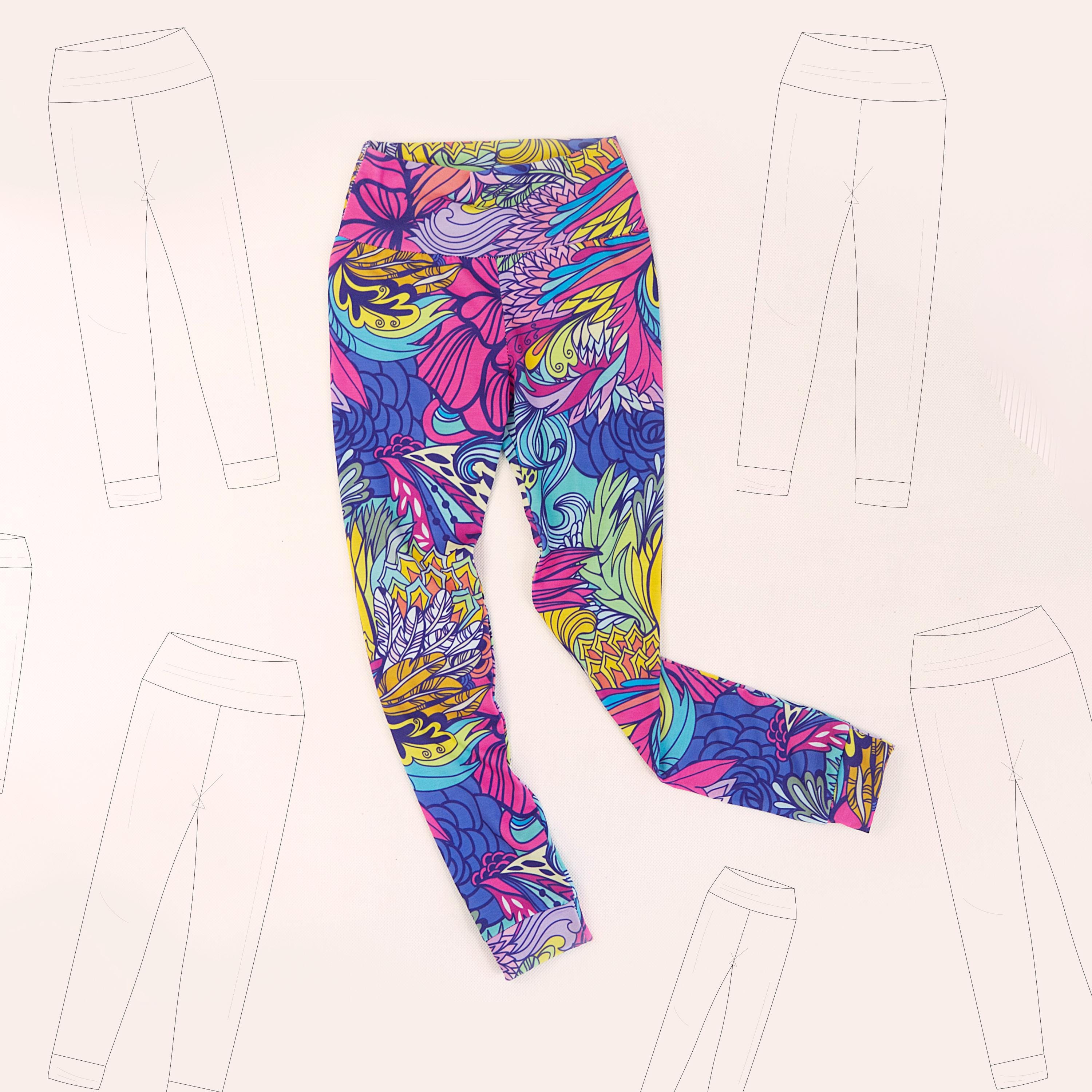 Leggings Fille Halloween Et Noël - Lot De 3 Imprimés Extensibles 3-10 Ans