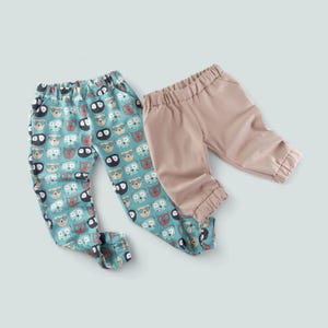 Kids Jogger Pattern & Capri Pants PDF Sewing Patterns for Beginners Relaxed Fit Trousers Toddlers