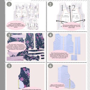 Beginner-friendly photo tutorial included in bomber jacket sewing pattern