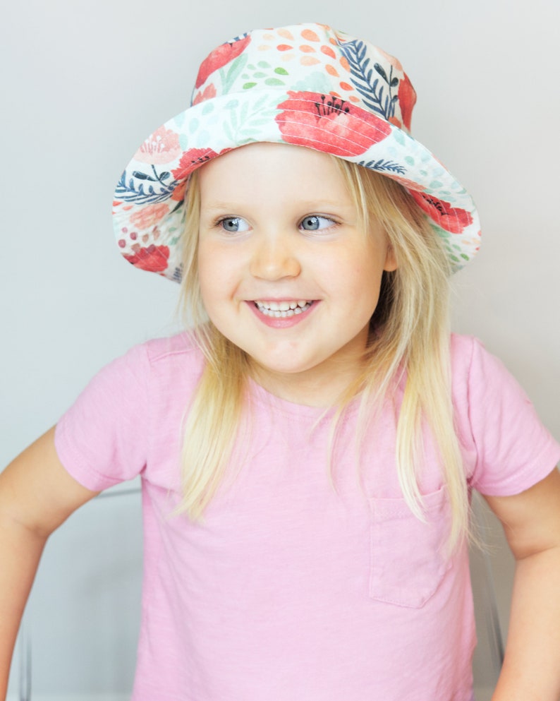 Modèle de chapeau de bob, patron de couture de bonnet PDF, modèle de chapeau de soleil, patron de couture de chapeau pour bébé, adultes, enfants et bébé, téléchargement immédiat image 3