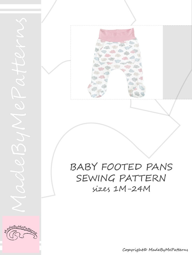 Download Baby footed pants pattern PDF baby sewing patterns pdf ...