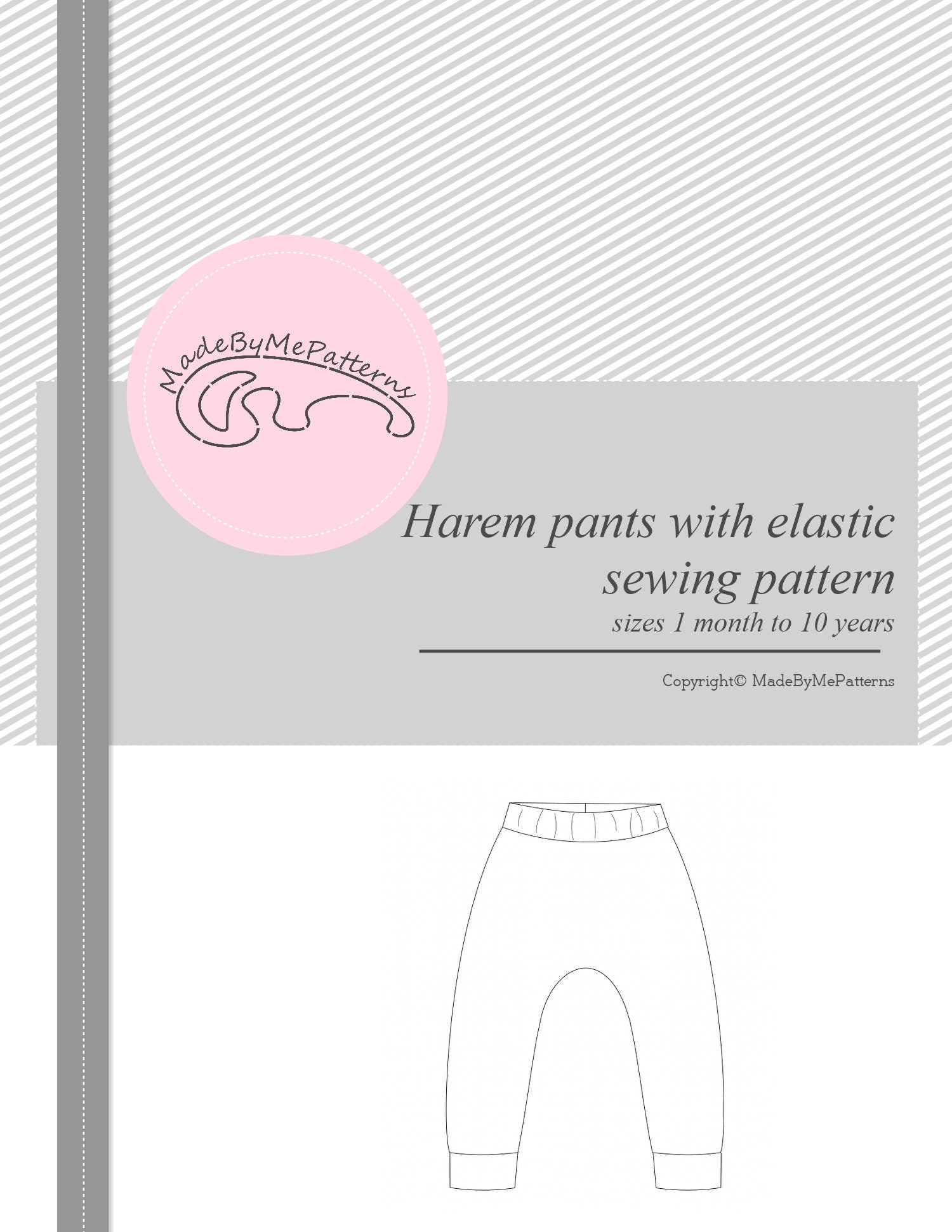 Baby  Toddler Harem Pants Sewing Pattern FREE  MHS Blog