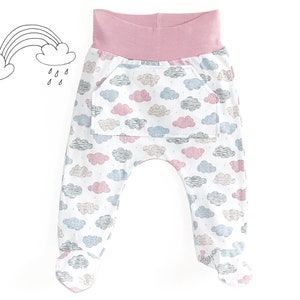 Baby footed pants pattern PDF, baby sewing patterns pdf, baby sewing pattern image 1
